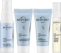 Haarpflegeset - Biopoint Hair Lamination (Gel 20ml + Shampoo 20ml + Haarmaske 20ml + Haarserum 20ml) — Bild N2