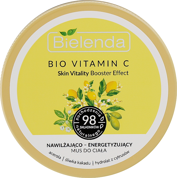 Feuchtigkeitsspendende und straffende Körpermousse - Bielenda Bio Vitamin C — Bild N1