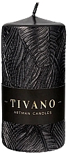 Düfte, Parfümerie und Kosmetik Dekorative Kerze 7x14 cm schwarz - Artman Tivano