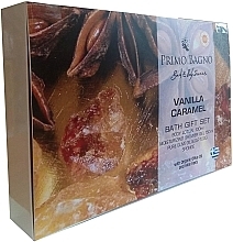 Körperpflegeset - Primo Bagno Vanilla & Caramel Paper Bag Set (Körperlotion 100ml + Duschgel 150ml + Seife 100g + Schwamm) — Bild N2