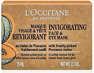 Belebende Maske für Augen und Gesicht mit Melonenextrakt - L'Occitane Invigorating Face & Eye Mask — Bild N4