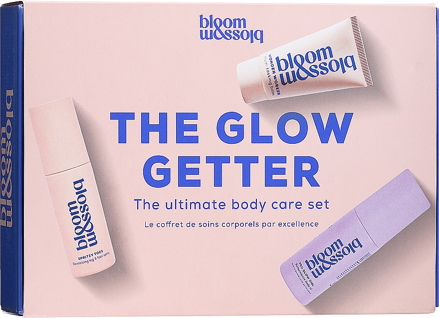 Körperpflegeset - Bloom & Blossom The Glow Getter The Ultimate Body Care Set (Fußspray 40ml + Köperbalsam 25ml + Körperöl 40ml) — Bild N1