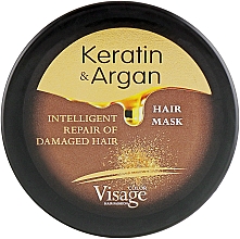 Düfte, Parfümerie und Kosmetik Haarmaske mit Keratin und Arganöl - Visage Keratin & Argan Mask