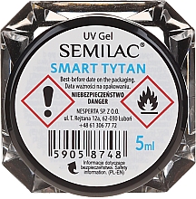 UV Aufbaugel Smart Tytan 1 Phasen - Semilac Smart Tytan — Bild N1