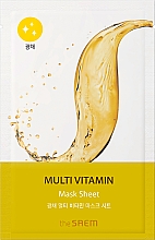 Tuchmaske für das Gesicht mit Multi-Vitamin - The Saem Bio Solution Radiance Multi Vitamin Mask Sheet — Bild N1