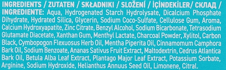 Natürliche und aufhellende Zahnpasta mit Aktivkohle, Bambus- und Holzkohle - Biomed White Complex — Bild N3