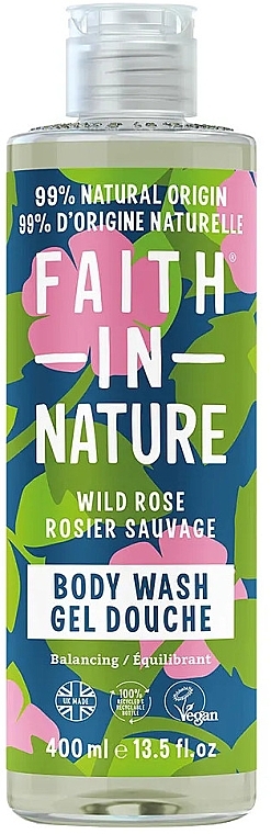 Wildrosen-Duschgel - Faith In Nature Wild Rose Body Wash — Bild N1