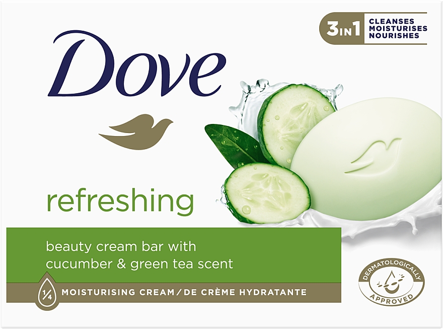 Cremeseife - Dove Cucumber & Green Tea Bar — Bild N1