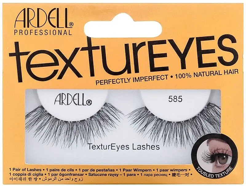 Falsche Wimpern - Ardell TexturEyes 585 False Eyelashes Black — Bild N1