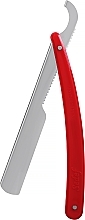 Düfte, Parfümerie und Kosmetik Rasiermesser mit Kunststoffgriff rot - Sedef Plastic Handle Straight Razor 