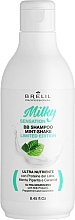Düfte, Parfümerie und Kosmetik Erfrischendes und revitalisierendes Minz- und Milchprotein-Shampoo - Brelil Milky Sensation BB Shampoo Mint-Shake Limitide Edition