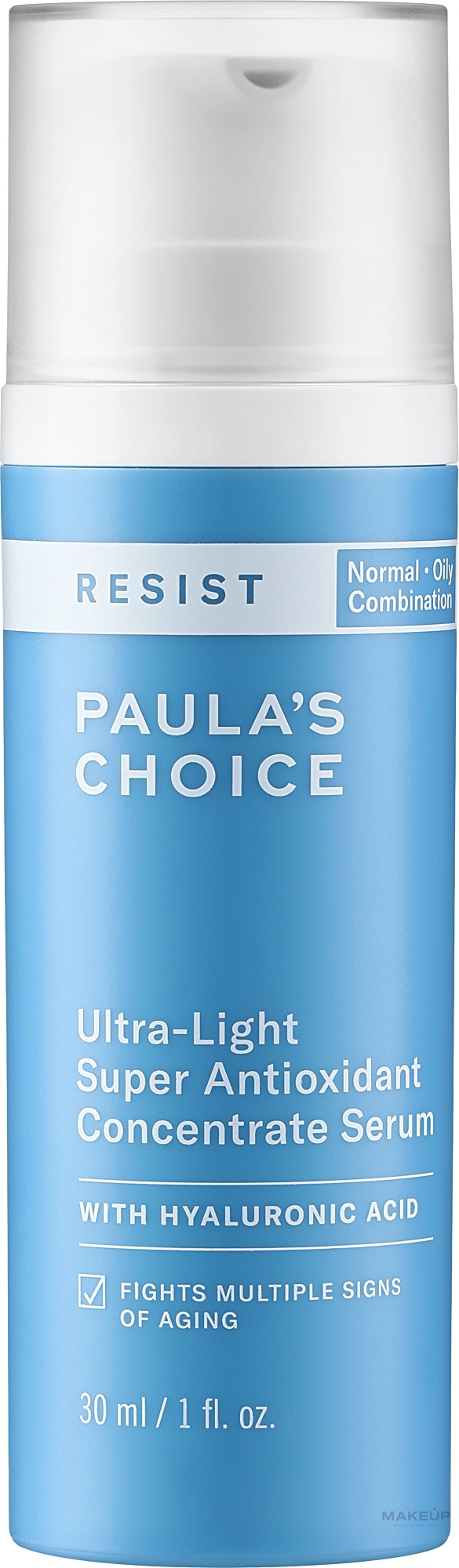 Antioxidatives Gesichtsserum - Paula's Choice Resist Ultra-Light Super Antioxidant Concentrate Serum  — Bild 30 ml