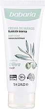 Düfte, Parfümerie und Kosmetik Feuchtigkeitsspendende Handcreme mit Olivenöl - Babaria Hand Cream With Olive Oil