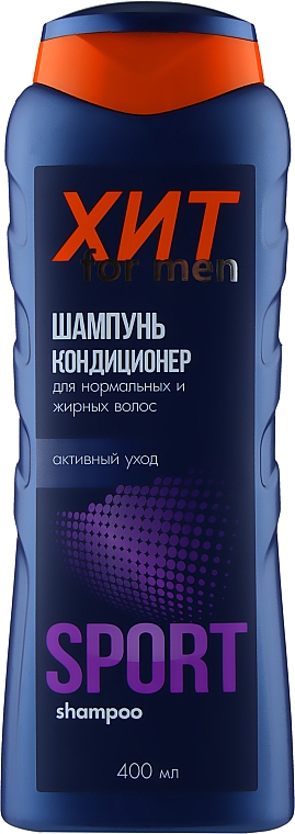 Herren-Shampoo-Conditioner für normales und fettiges Haar Hit - Aroma — Bild N1
