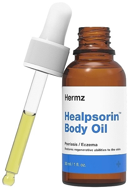 Körperbutter zur Behandlung von Psoriasis und Ekzemen - Hermz Healpsorin Body Oil  — Bild N2