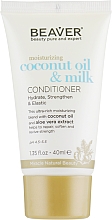 Glättender Conditioner für trockenes und widerspenstiges Haar mit Kokosöl - Beaver Professional Moisturizing Coconut Oil & Milk Conditioner — Bild N3