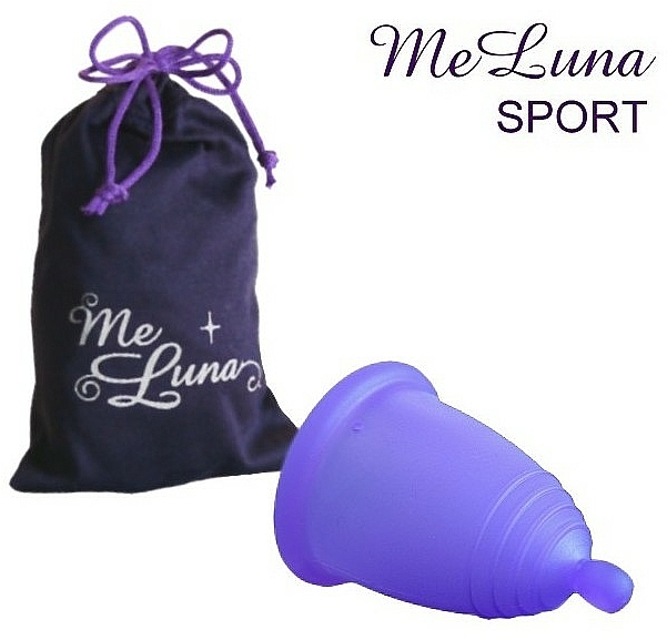 Menstruationstasse Größe M violett - MeLuna Sport Menstrual Cup Ball — Bild N1