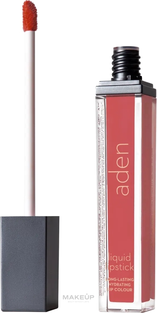 Flüssiger Lippenstift - Aden Cosmetics Liquid Lipstick — Bild 01 - Nectarine