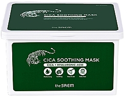 Beruhigende Masken mit Centella 30 St. - The Saem Cica Soothing Mask  — Bild N1