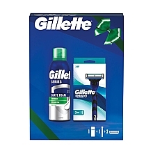 Düfte, Parfümerie und Kosmetik Set - Gillette Mach3 Sport (Rasierer/1 St. + Klingen/2 St. + Rasierschaum/200 ml)