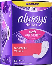 Düfte, Parfümerie und Kosmetik Slipeinlagen 58 St. - Always Dailies Soft Cotton Normal