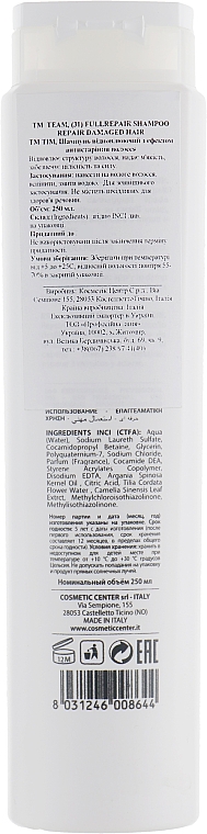 Regenerierendes Shampoo - Team 155 Fullrepair 31 Shampoo — Bild N2