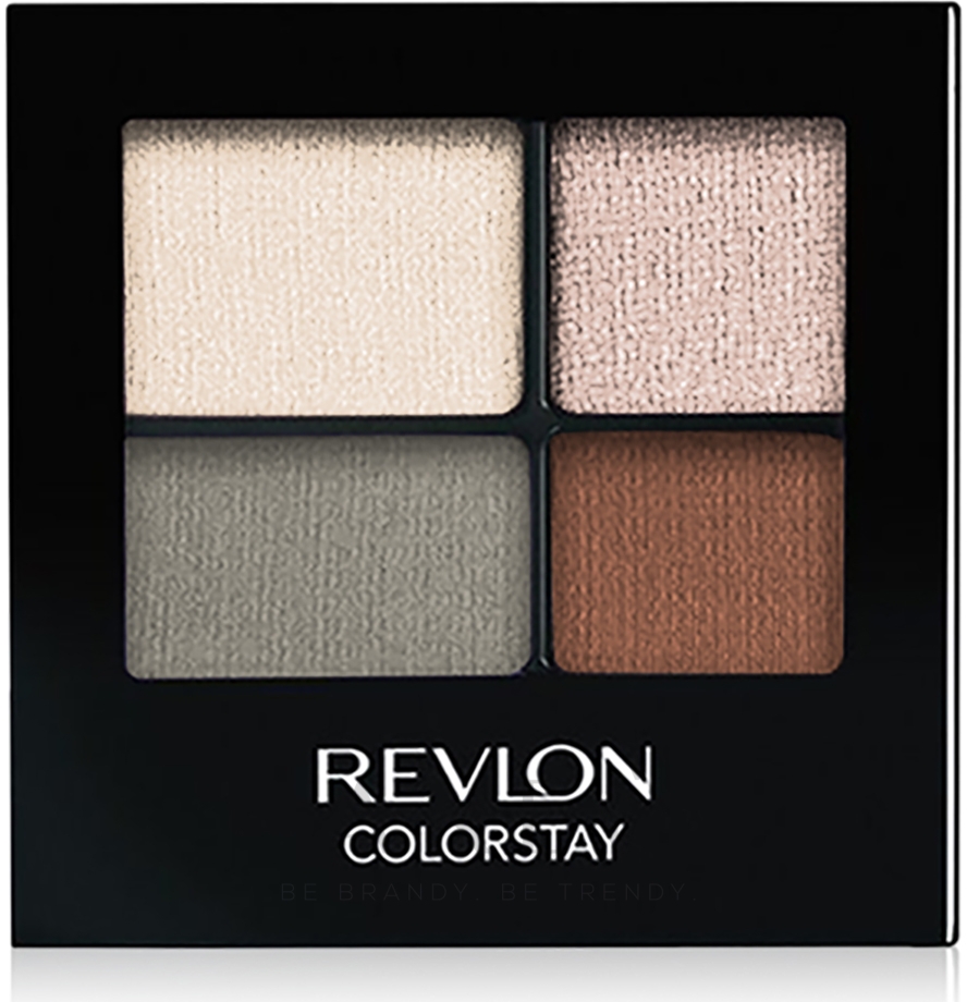 Langanhaltender Lidschatten - Revlon Colorstay 16 Hour Eyeshadow Quad — Foto 500 - Precocious