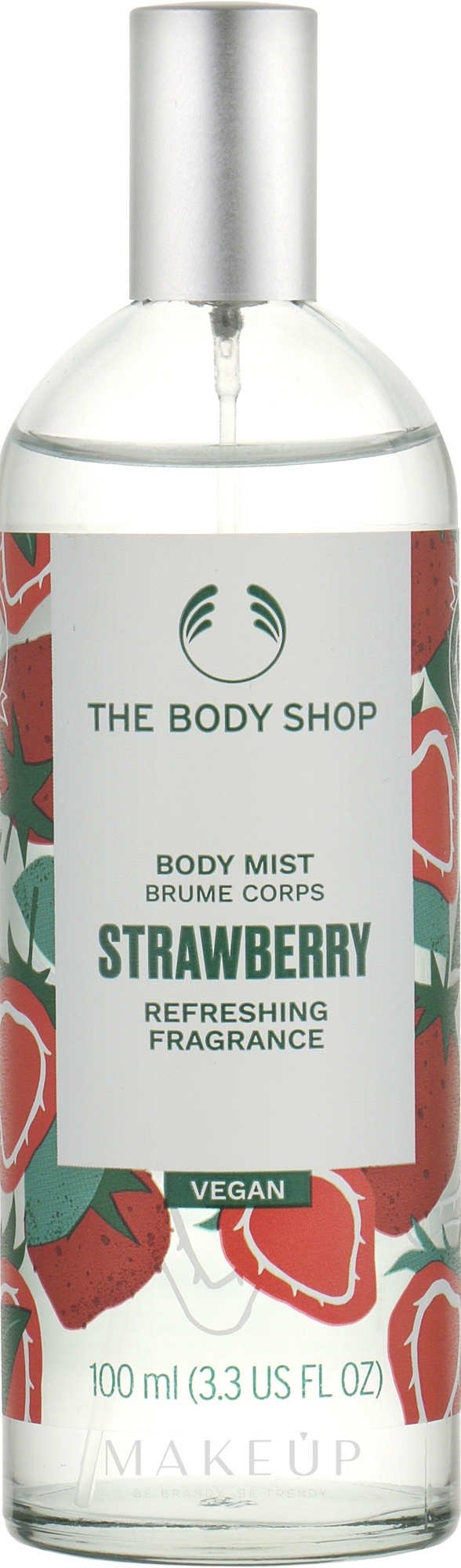 Körpernebel mit Erdbeere - The Body Shop Strawberry Body Mist Vegan — Bild 100 ml