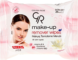 Düfte, Parfümerie und Kosmetik Feuchttücher zum Abschminken - Golden Rose Extra Soft Make-up Remover Wipes