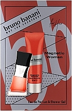 Düfte, Parfümerie und Kosmetik Bruno Banani Magnetic Woman - Duftset (Eau de Parfum 30ml + Duschgel 50ml) 