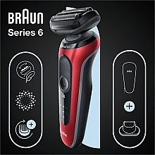 Düfte, Parfümerie und Kosmetik Elektrischer Rasierer - Braun 6 61-R1200S Red