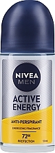 Deo Roll-on Antitranspirant - Nivea Men Active Energy Deodorant Roll-On — Bild N2