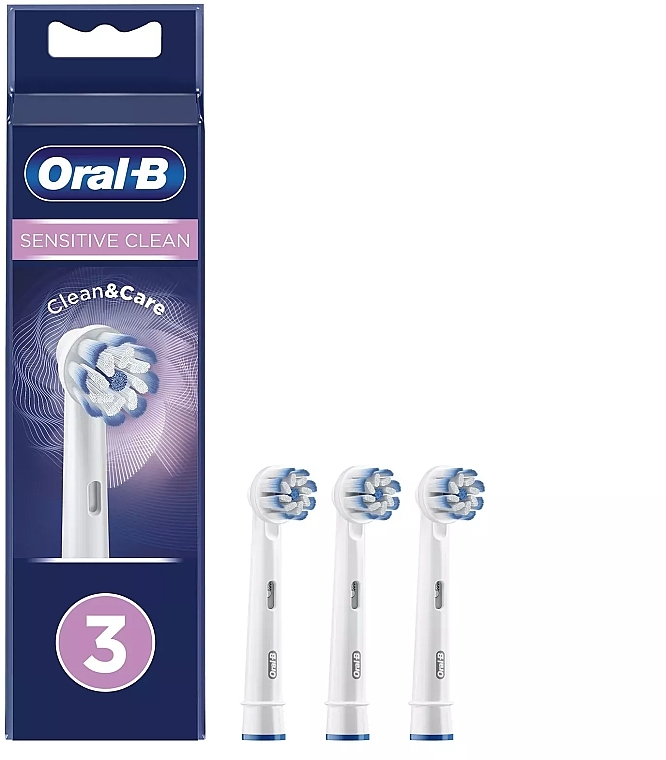 Ersatzköpfe für elektrische Zahnbürste 3 St. - Oral-B Sensitive Clean & Care — Bild N1