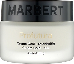 Reichhaltige Anti-Aging-Creme für trockene Haut - Marbert Profutura Cream Gold Rich — Bild N1