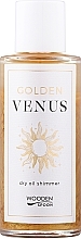 Düfte, Parfümerie und Kosmetik Natürliches Trockenöl für Gesicht und Körper mit goldenem Glanz - Wooden Spoon Golden Venus Dry Oil Shimmer