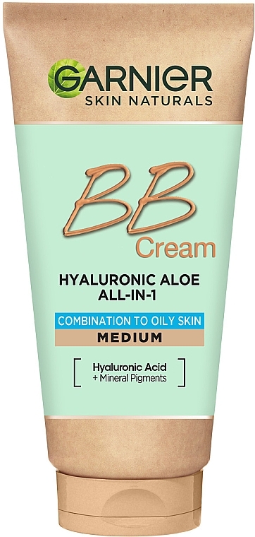 BB Creme für Misch- und ölige Haut mit Hyaluronsäure und Aloe Vera - Garnier Hyaluronic Aloe All-In-1 — Bild N1