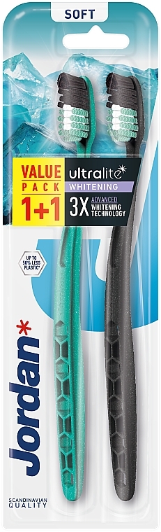 Jordan Ultralite Whitening Soft Toothbrush - Zahnbürstenset weich 2 St. — Bild N1