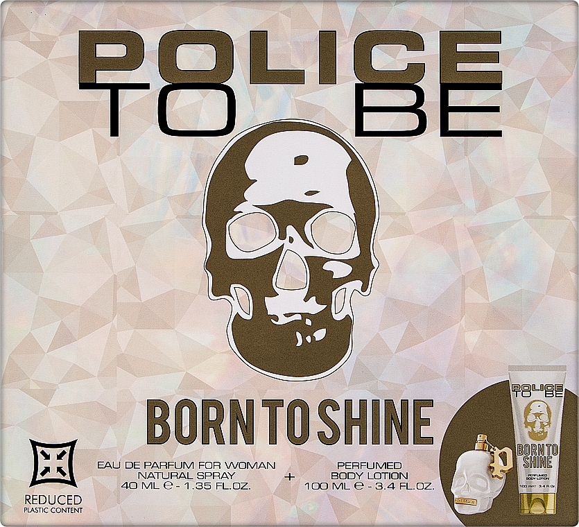 Police To Be Born To Shine Woman - Duftset (Eau de Parfum 40ml + Körperlotion 100ml) — Bild N1