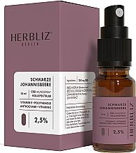 Düfte, Parfümerie und Kosmetik Mundspray Schwarze Johannisbeere 2,5% - Herbliz CBD Oil Mouth Spray 2,5%