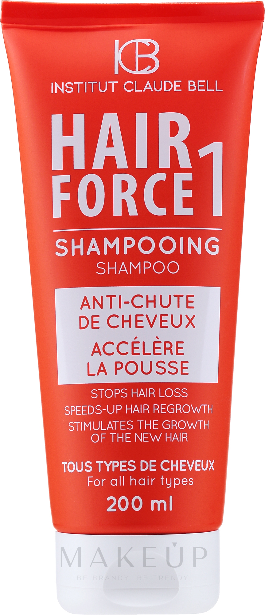 Haarwachstum stimulierendes Shampoo gegen Haarausfall für mehr Volumen - Institut Claude Bell Hair Force One Shampooing — Bild 200 ml