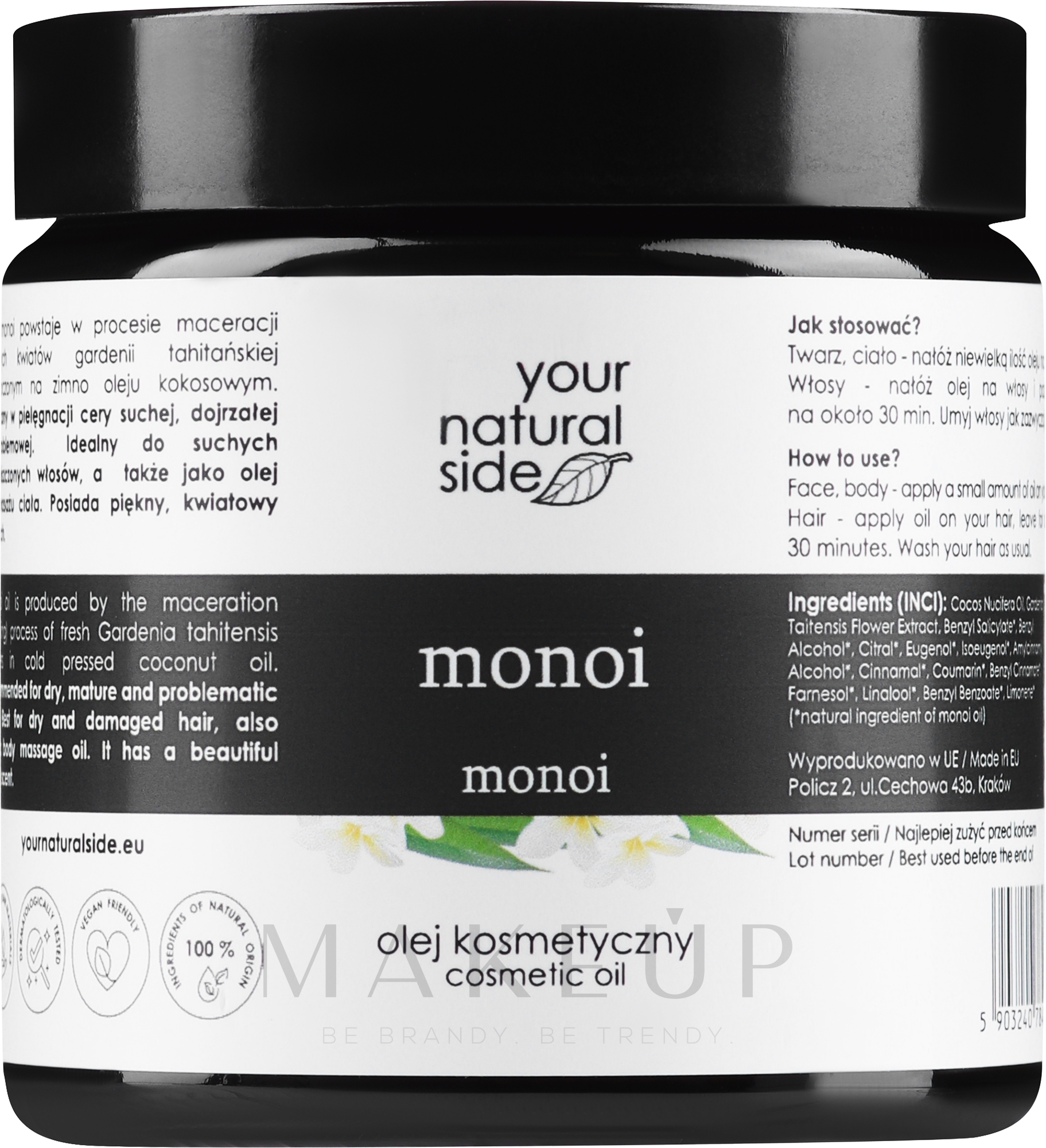 Körperöl - Your Natural Side Olej Monoi & Kokos — Bild 100 ml