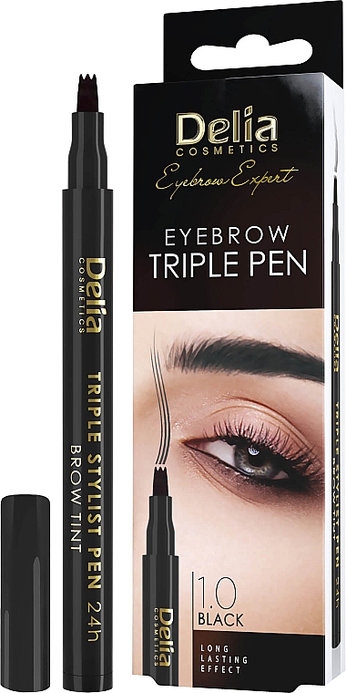 Augenbrauenmarker - Delia Cosmetics Eyebrow Triple Pen — Bild N1