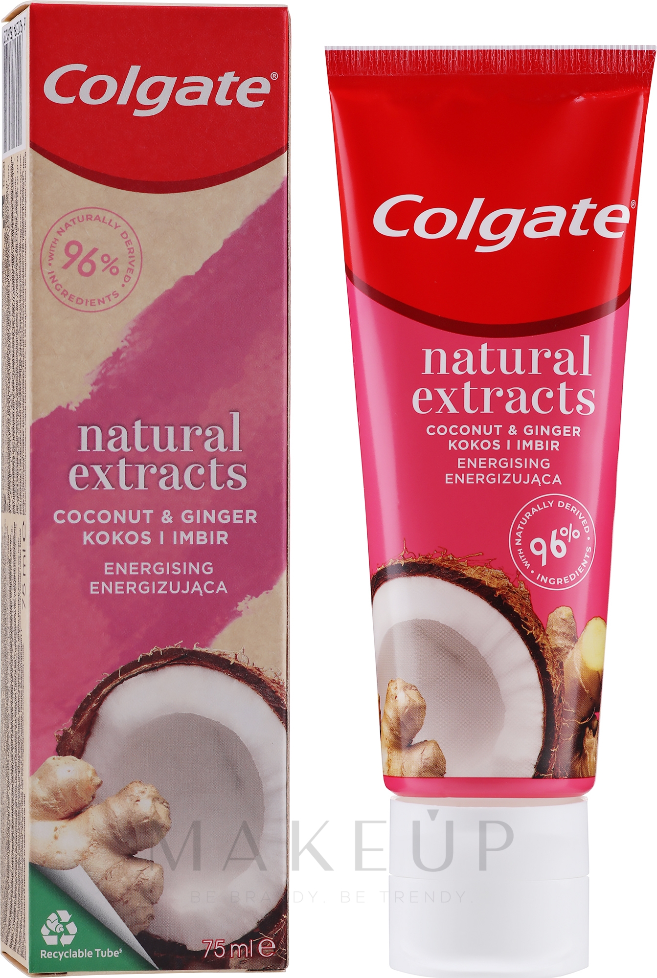 Zahnpasta Natural Extracts mit Kokosnuss und Ingwer - Colgate Natural Extracts Coconut & Ginger Toothpaste — Bild 75 ml