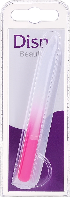 Glasnagelfeile 9 cm weiß-rosa - Disna — Bild N1