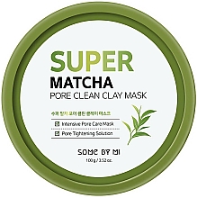 Düfte, Parfümerie und Kosmetik Feuchtigkeitsspendende und porenreinigende Gesichtsmaske mit Tonerde und Matcha - Some By Mi Super Matcha Pore Clean Clay Mask
