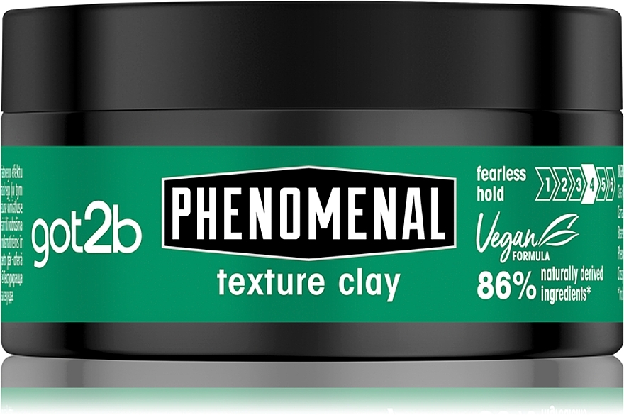 Texturierende Tonerde für Haar mit starkem Halt - Schwarzkopf Got2b Texturizing Clay — Bild N1