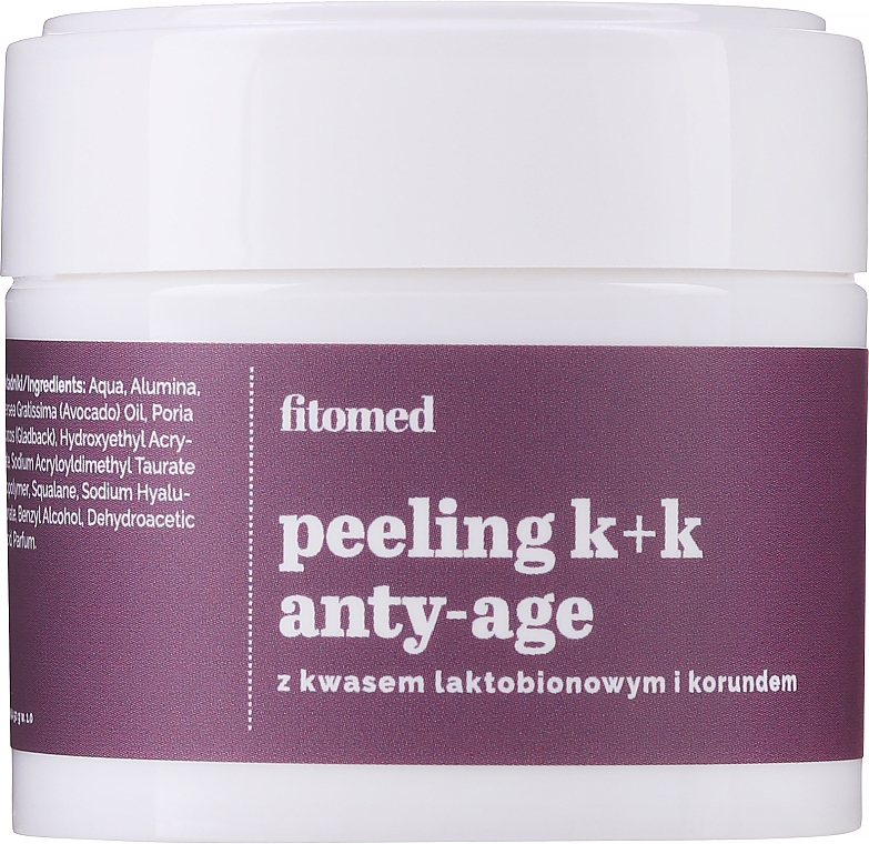 Anti-Aging Peelingmaske für das Gesicht mit Laktobionsäure und Korund - Fitomed Peeling K + K Anty-age — Bild N1