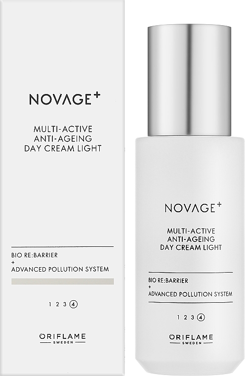 Leichte multiaktive Tagescreme für das Gesicht - Oriflame Novage+ Multi-Active Anti-Ageing Day Cream Light — Bild N2