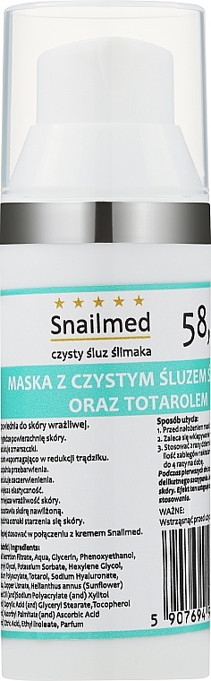 Gesichtsmaske mit Schneckenschleim und Glykolsäure für die Nacht - Snailmed Anti-Acne Mask For Night — Bild N1