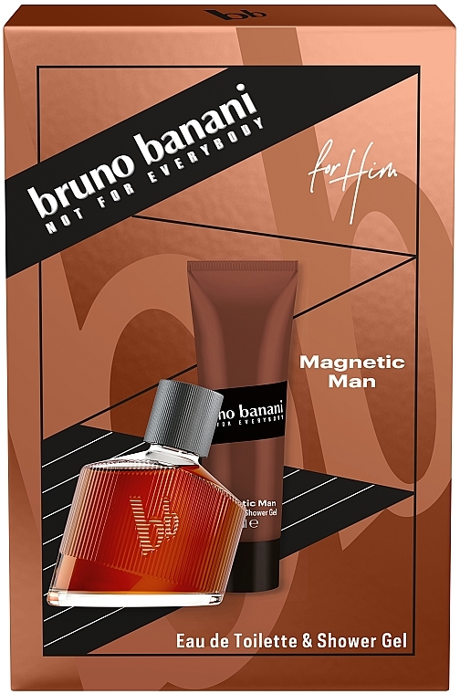 Bruno Banani Magnetic Man - Duftset (Eau de Toilette 30ml + Duschgel 50ml) — Bild N3